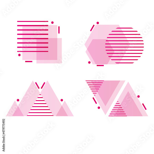 purple geometrics abstraction icon