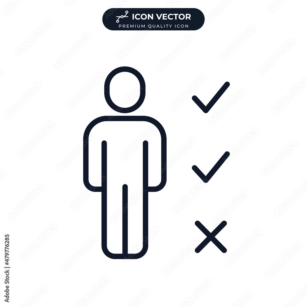 Candidate icon symbol template for graphic and web design collection logo vector illustration Candidate icon symbol template for graphic and web design collection logo vector illustration