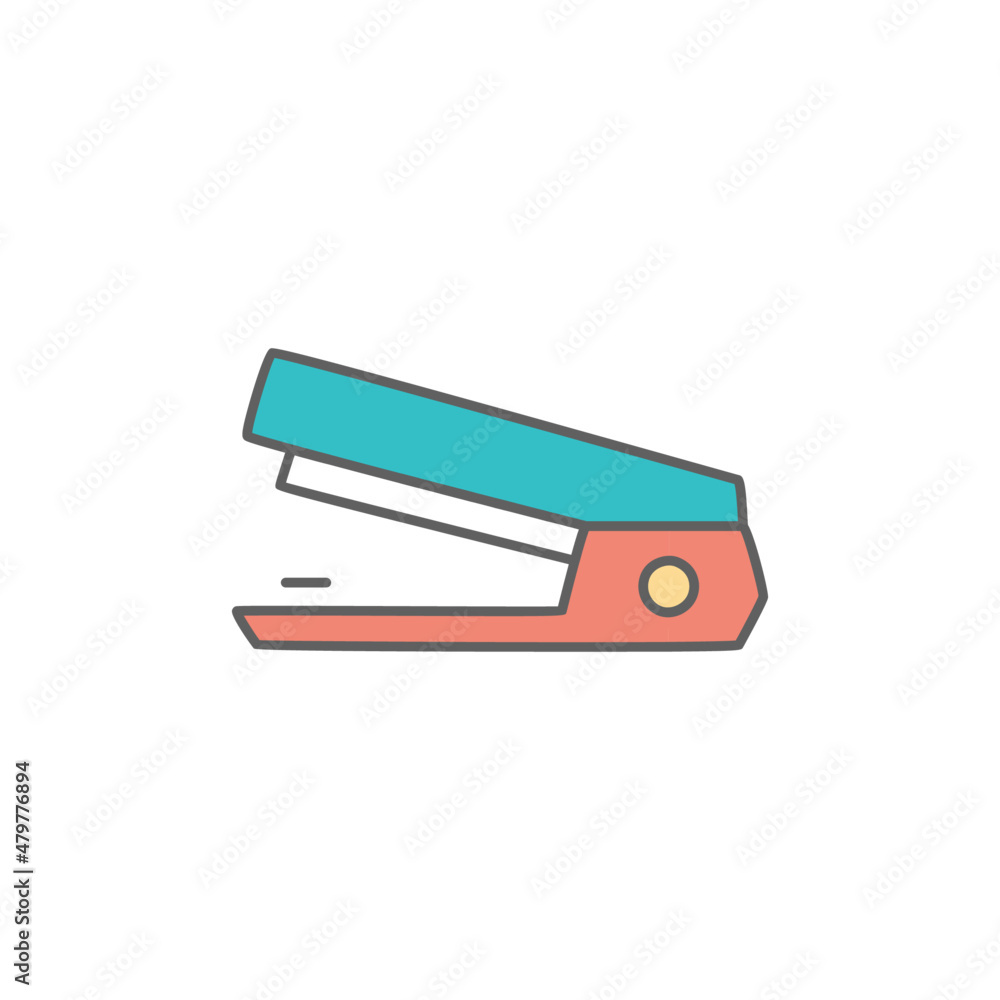 Staple Icon in color icon, isolated on white background Staple Icon in color icon, isolated on white background