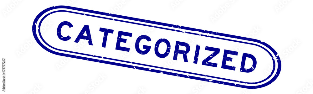 Grunge blue categorized word rubber seal stamp on white background Grunge blue categorized word rubber seal stamp on white background