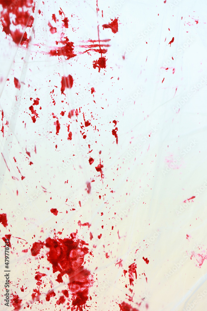 blood splatter on foil 