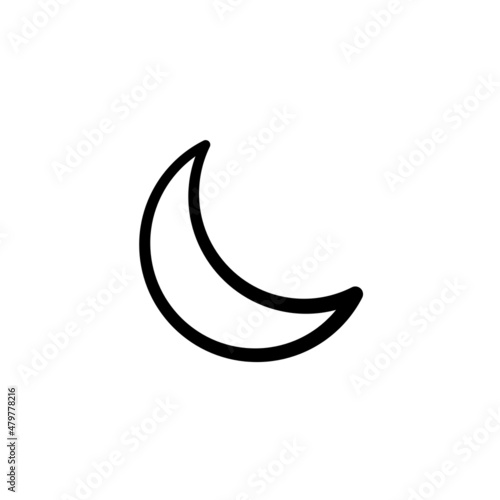 moon icon vector design template