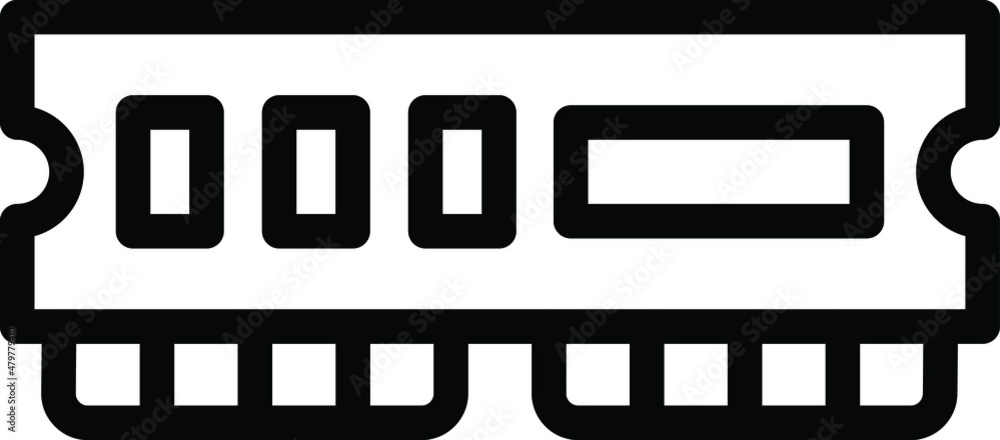 Ram Vector Icon Design Illustration Ram Vector Icon Design Illustration
