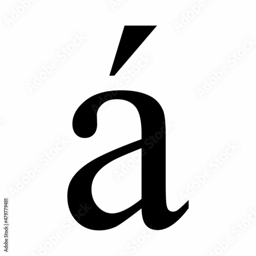 Latin A letter with acute