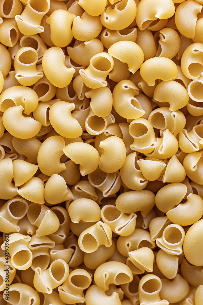 Background texture of elbow macaroni or pasta. Poster Background texture of elbow macaroni or pasta. Poster