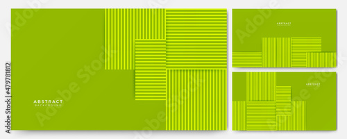 Memphis Geometric gradient green Abstract Design Background