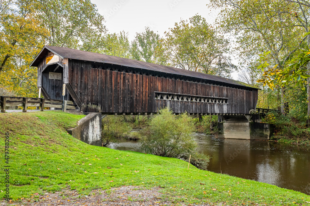 Benetka Road Covered Bridge Ashtabula County Ohio Benetka Road Covered Bridge Ashtabula County Ohio