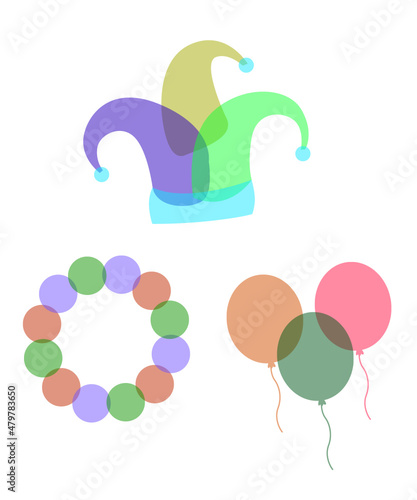 balloons with numbers