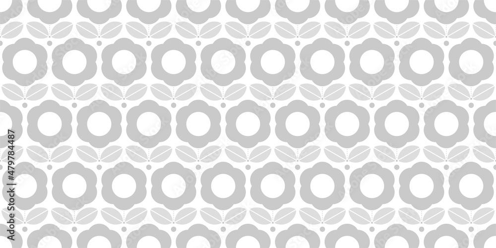 Floral background. Seamless pattern.Vector. 花のパターン