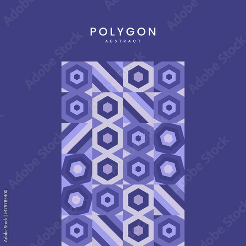 Modern Polygon shapes Abstract minimal pattern backgroundand colorful repeatable geometric shapes TEXTUREs design with texts photo