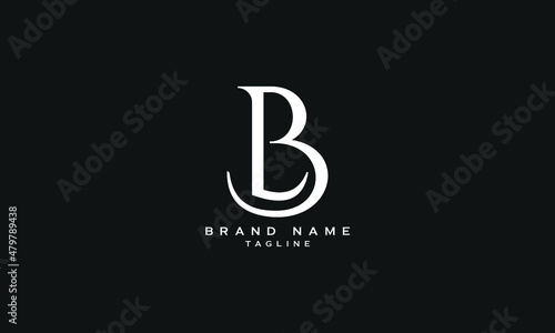 BL, LB, Abstract initial monogram letter alphabet logo design photo