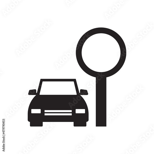 Parking lot icon ( vector illustration )