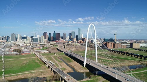 Dallas, Texas, USA Downtown Drone Skyline Aerial photo