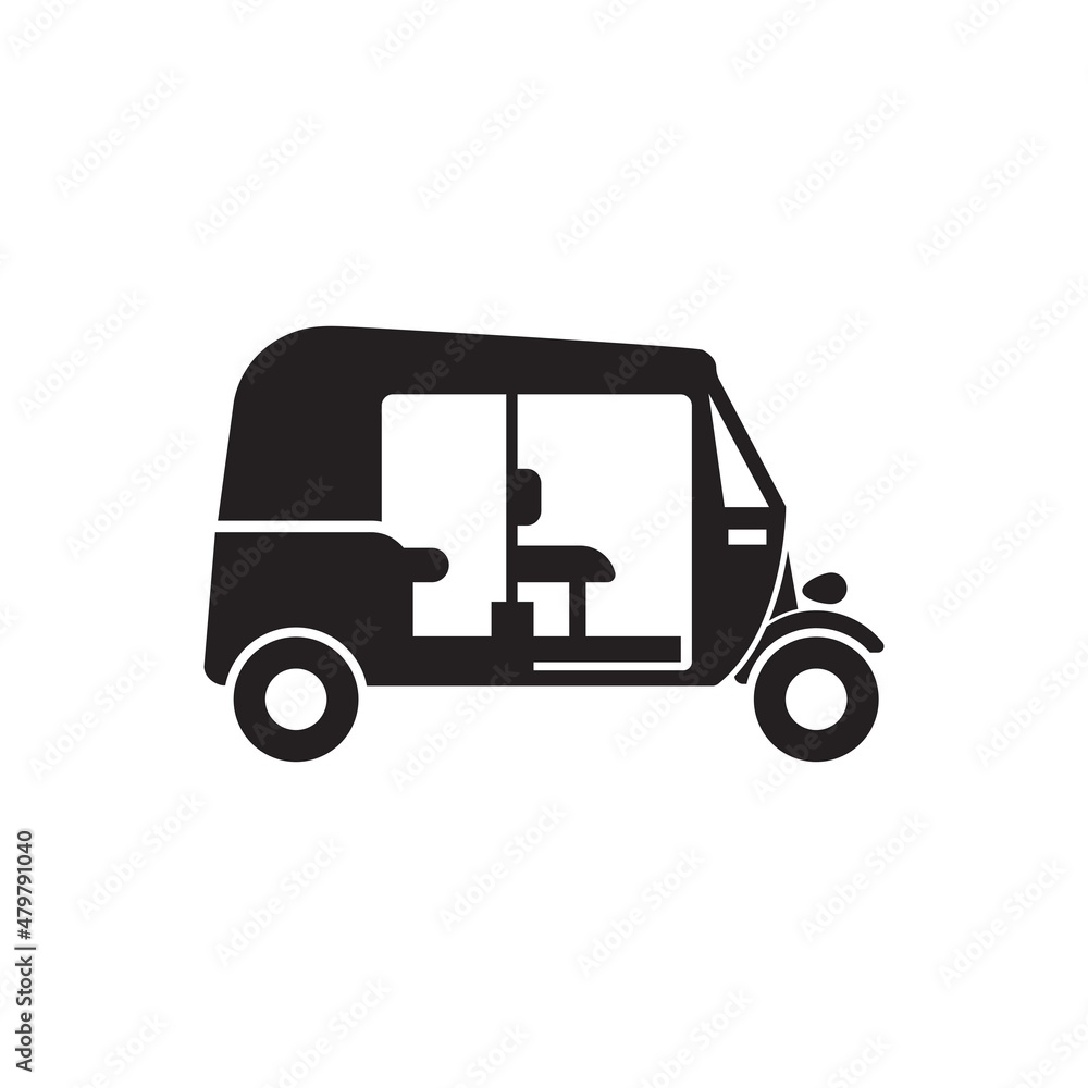 Auto rickshaw icon ( vector illustration )