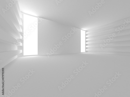 White Modern Background. Abstract Building Concept