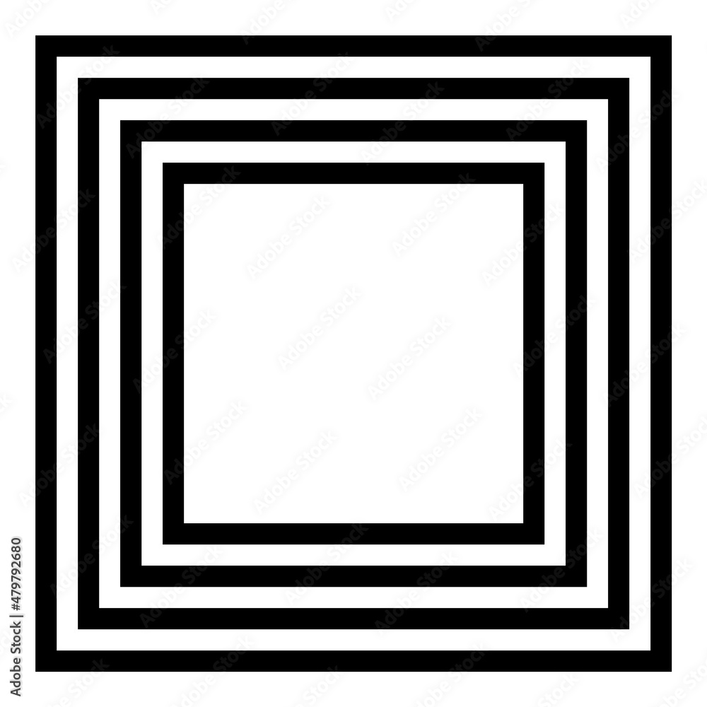 Square Flat Icon Isolated On White Background Square Flat Icon Isolated On White Background