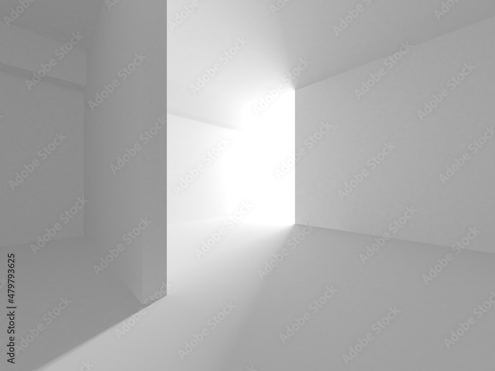 Abstract White Architecture Design Concept Abstract White Architecture Design Concept