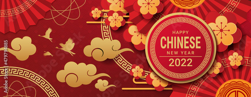 Foto happy chinese new year 2022 banner design