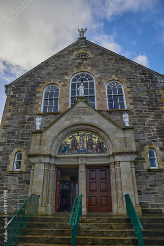 : St. Columba's Church Long Tower. city of Derry, Northern Ireland. vertical format