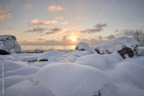 winter landscape with snow © PekkaLinna