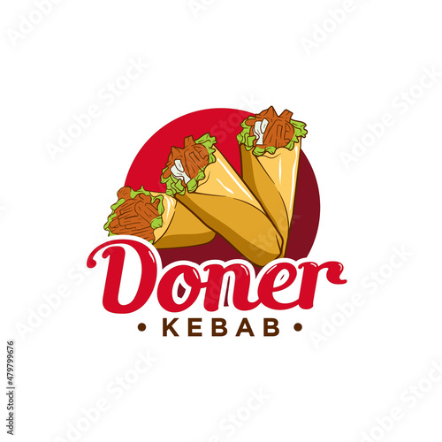 delicious shawarma illustration