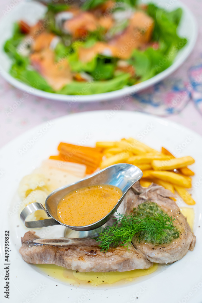 pork chop steak with black pepper sauce pork chop steak with black pepper sauce