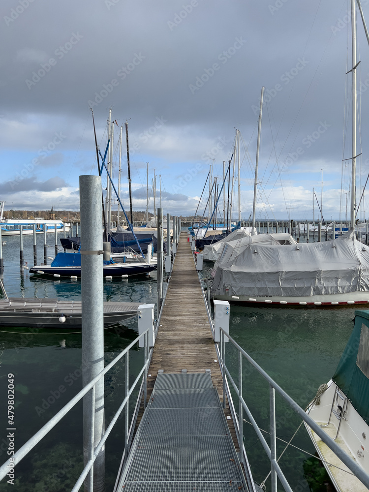 Fototapeta premium Bodensee bei Konstanz im Winter