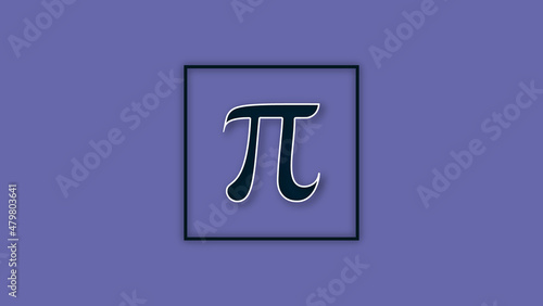 International Pi day vector illustration. Celebrate Pi Day. Mathematical point of 3.14. March 14t.  photo