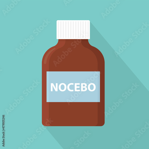 nocebo effect concept- vector illustration