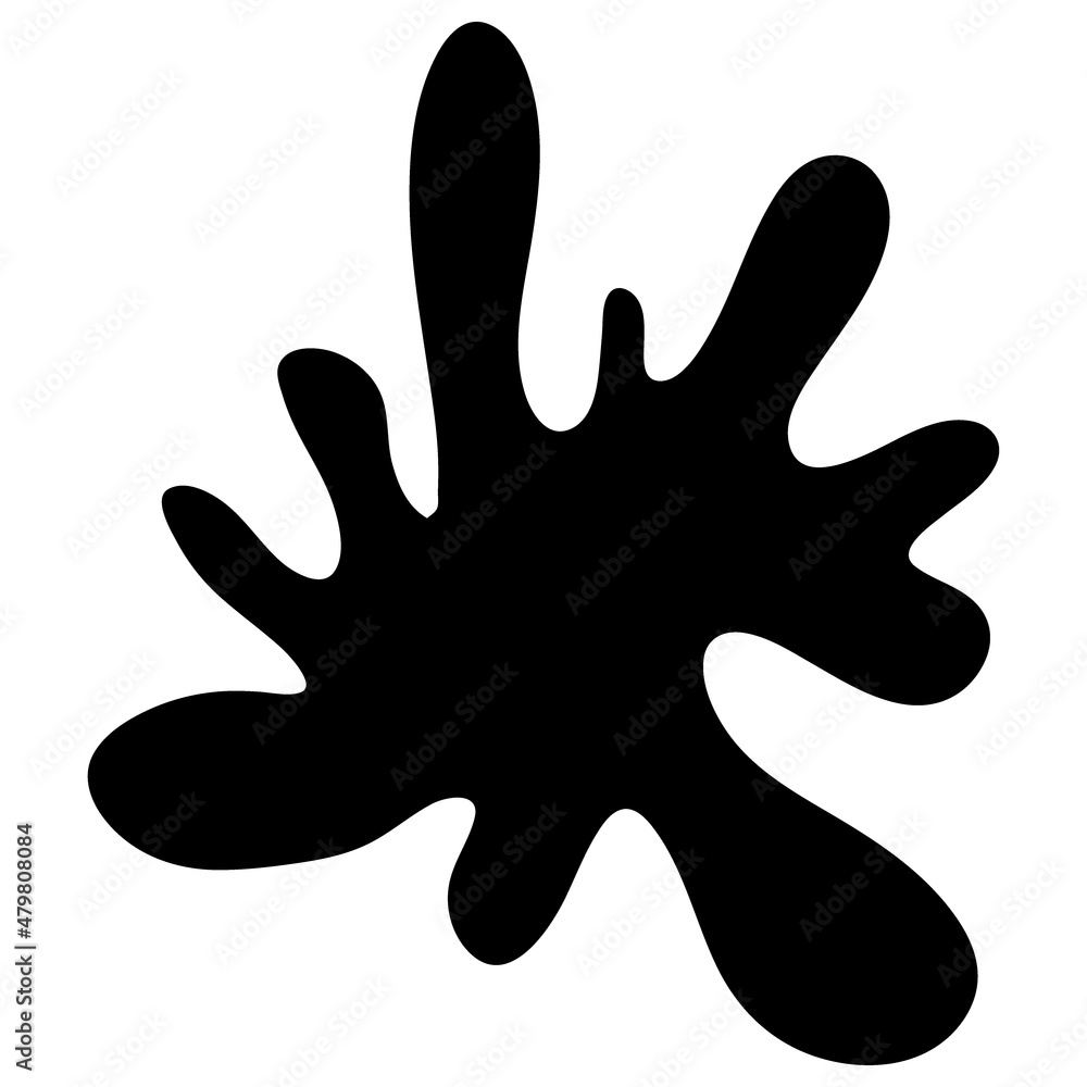 Hand drawn blob element ink paint splash stain spot splatter different shapes. Isolated cut out vector illustration for sticker label banner design Hand drawn blob element ink paint splash stain spot splatter different shapes. Isolated cut out vector illustration for sticker label banner design