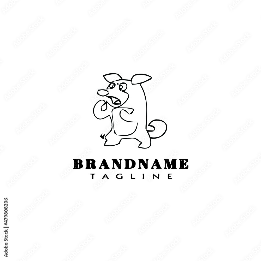 cute dog logo cartoon icon design black isolated vector illustration cute dog logo cartoon icon design black isolated vector illustration