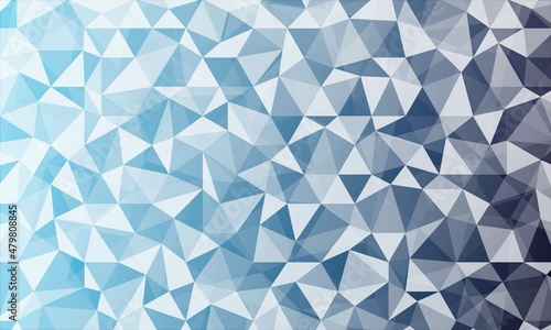  Mosaic background. Grid design, light refraction. The texture of chaotic triangles, glass fragments. Technology. Business banner, website landing page poster, medicine, social networks. Vector