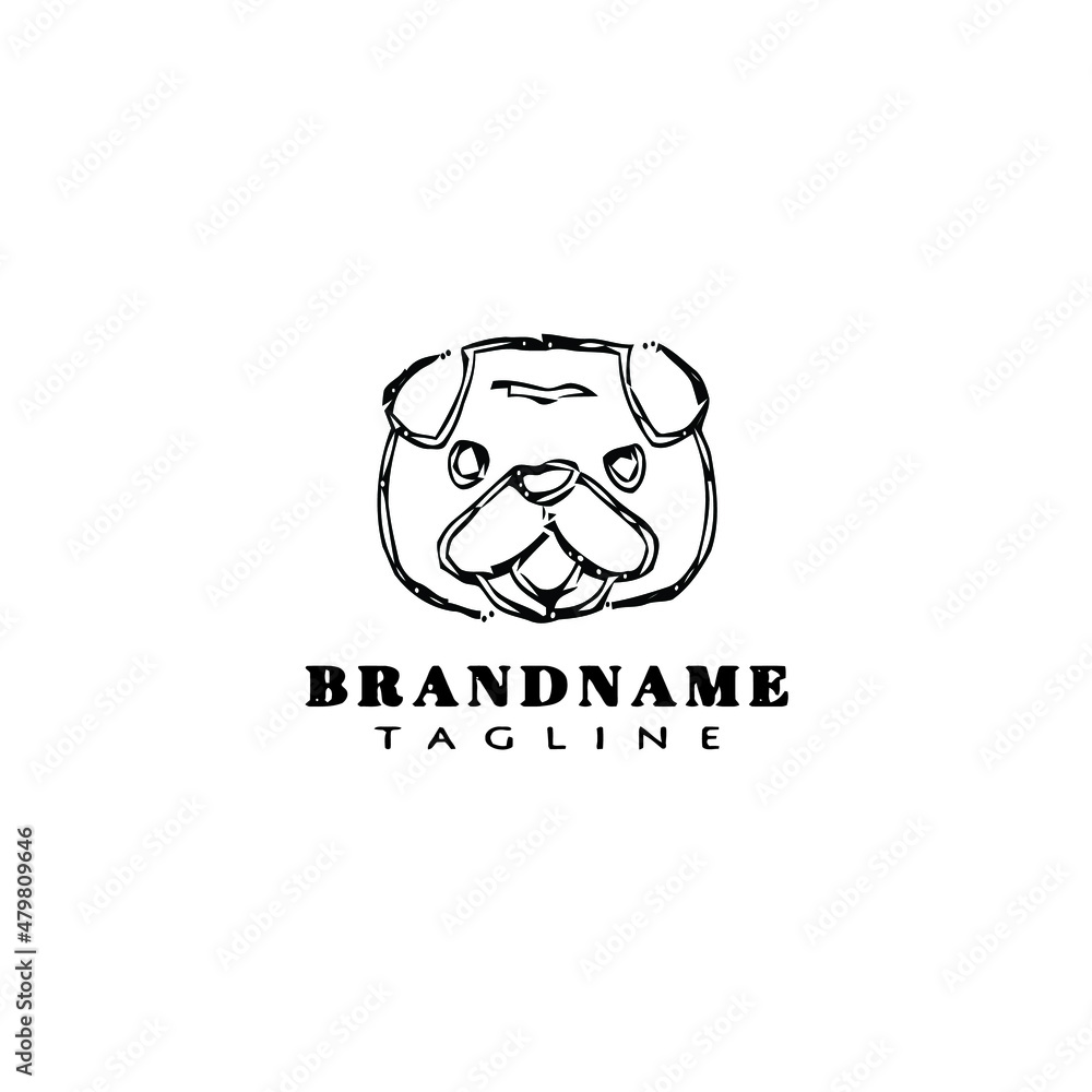 cute dog logo cartoon icon design black isolated vector illustration cute dog logo cartoon icon design black isolated vector illustration