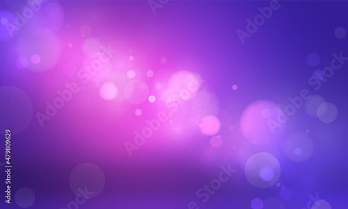 Purple background bokeh light for vector magic holiday happy new year poster design