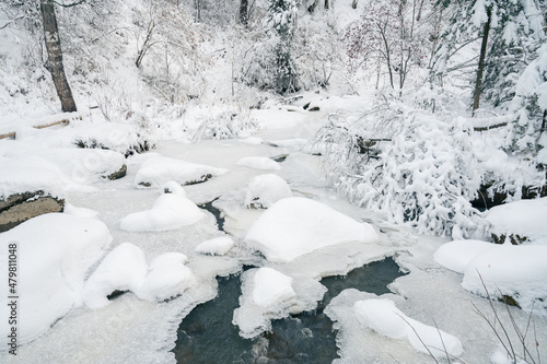 Beauty winter landscape wit...
