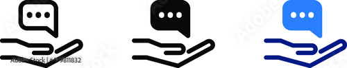 A  hand giving idea , Advice icon , vector illustration