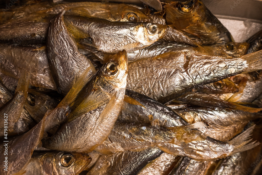smoked fish. Cold smoked fish. Food Industry. Smoking fish filets