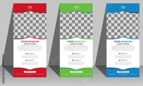 Roll up banner design, pull up, x banner, modern design for advertisement.
