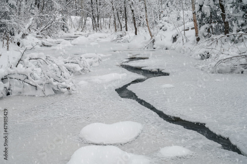 Beauty winter landscape wit...