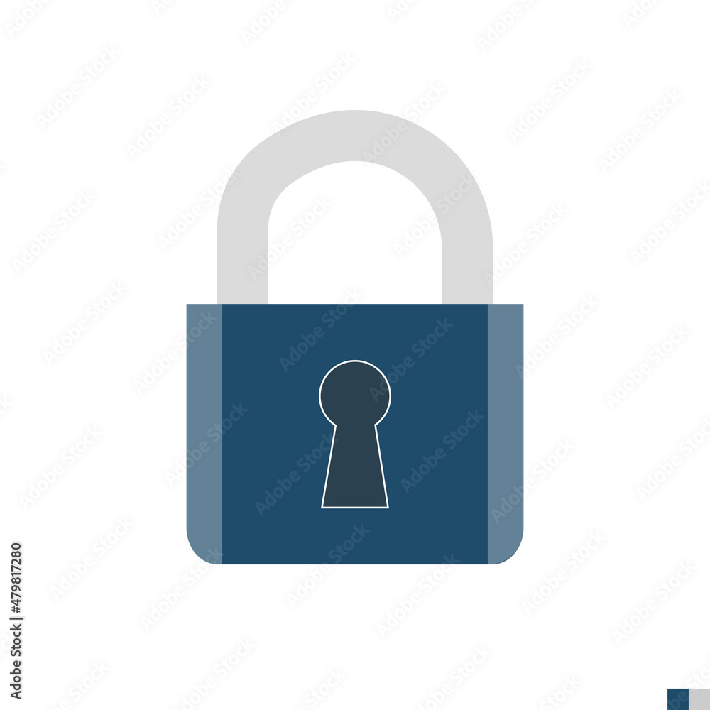 Padlock Related Flat Icon. Isolated on White Background. Trendy Flat Style Padlock Related Flat Icon. Isolated on White Background. Trendy Flat Style