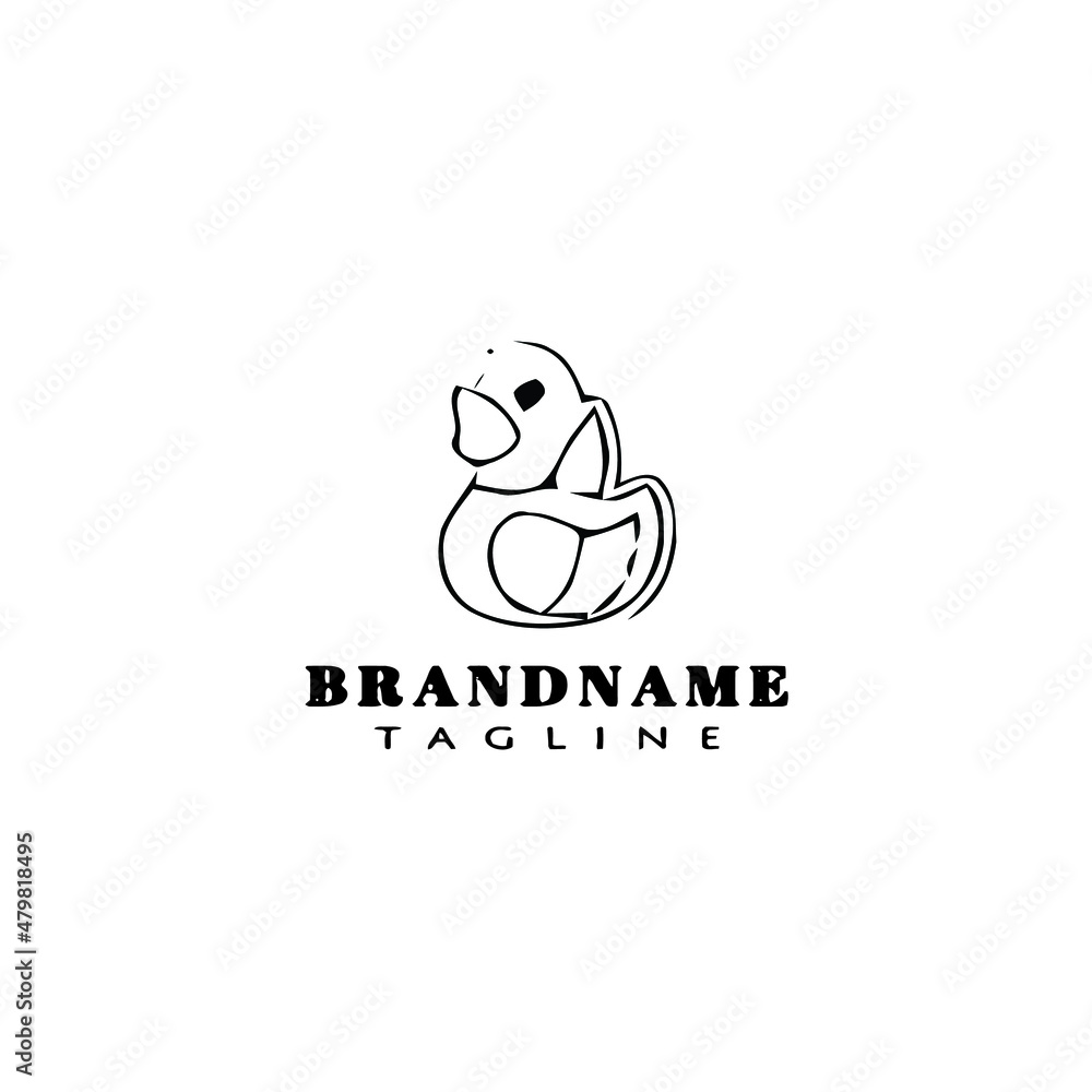 cute animal duck logo template icon vector illustration cute animal duck logo template icon vector illustration