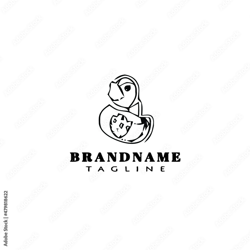 cute animal duck logo template icon vector illustration cute animal duck logo template icon vector illustration