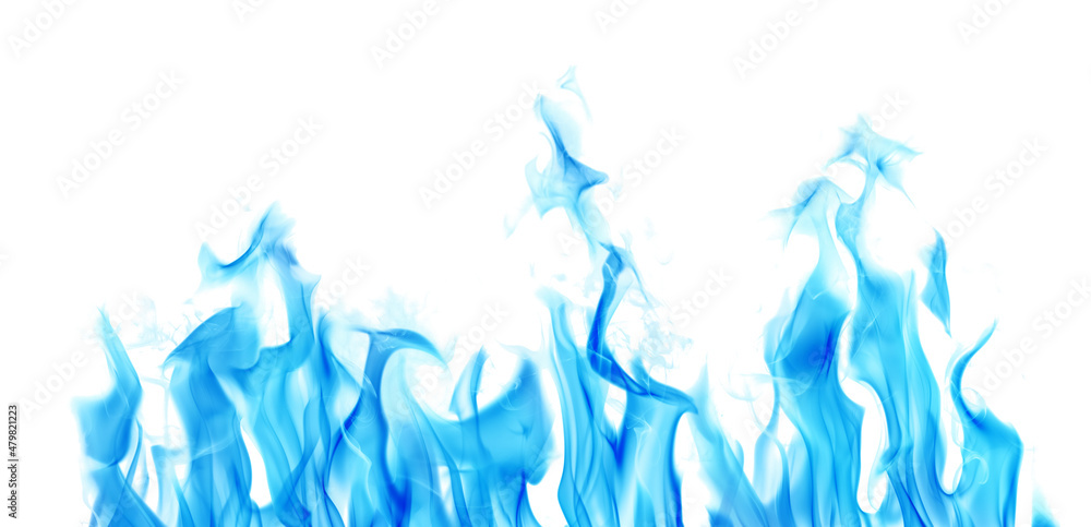 bright flame blue sparks isolated on white bright flame blue sparks isolated on white