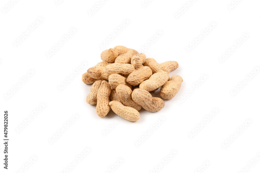 Group of Arachis isolated on a white. Group of Arachis isolated on a white.