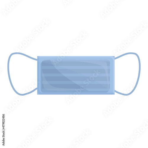 Corona face mask icon cartoon vector. Medical health. Virus safety