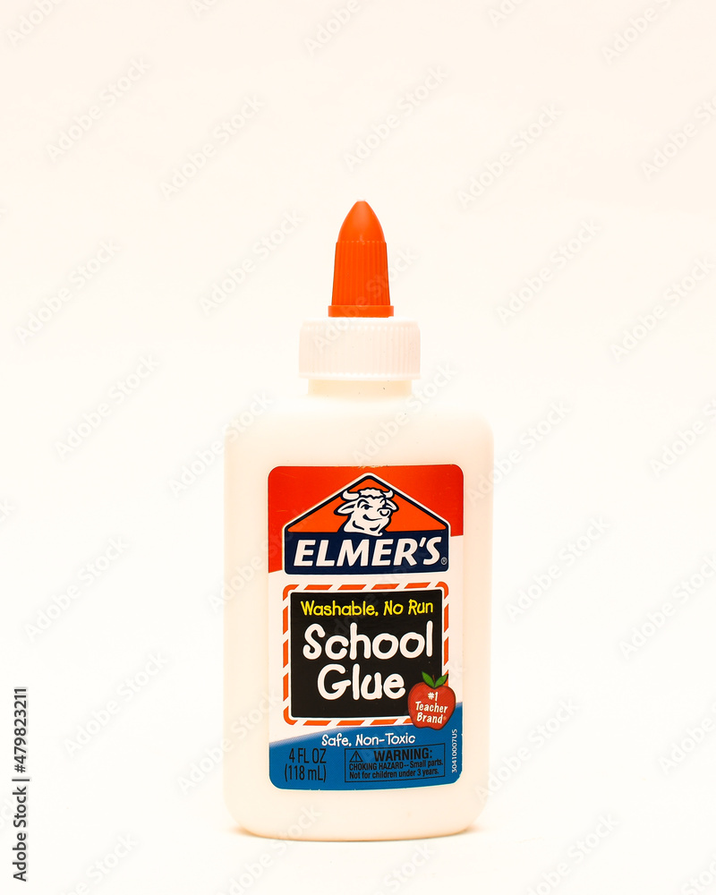 A plastic bottle of Elmer's School Glue Stock Photo Adobe Stock