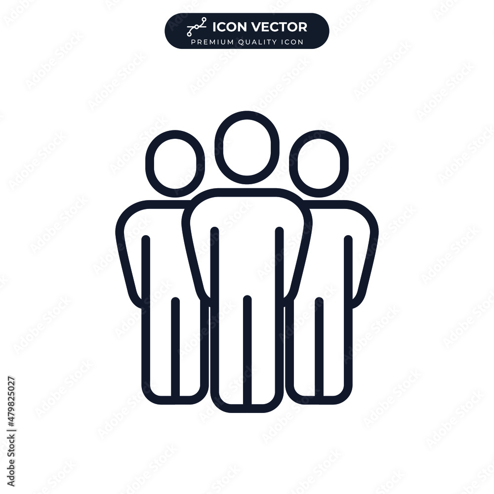 Team icon symbol template for graphic and web design collection logo vector illustration Team icon symbol template for graphic and web design collection logo vector illustration