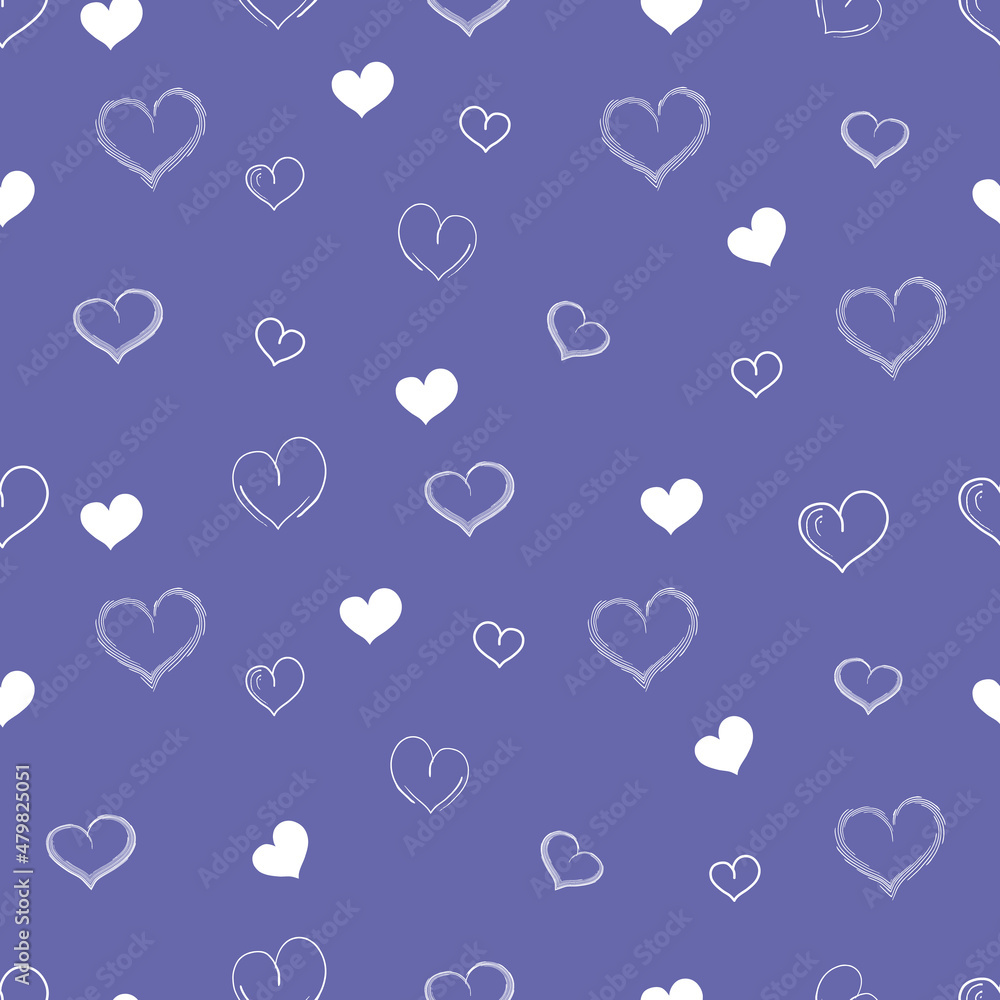 Purple vector template with doodle hearts. Illustration with hearts in love concept for valentine's day. Pattern for marriage gifts, congratulations