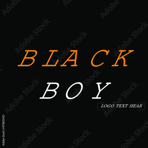 black boy logo design.