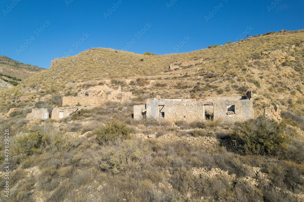 ruined farmhouse in southern Spain